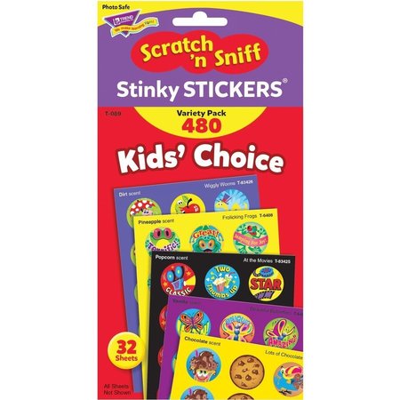 TREND Stinky Stickers, Scratch and Sniff, 32 Sheets, 480 Stickers TEPT089